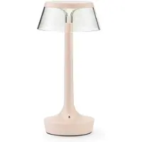 Flos Design-pöytävalaisin Bon jour unplugged, himmennettävä, Lila/vaaleanpunainen, Eteinen, Synteettinen materiaali, Design