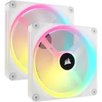Corsair iCUE LINK QX140 RGB - Starter Kit, 140mm PWM-laitetuuletinsarja + kontrolleri, valkoinen