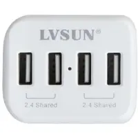 Lvsun LS-4UHW 4-porttinen USB-laturi
