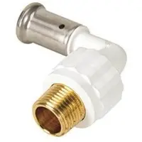 Henco Taivutettu 90° uros rautaadapteri 32 mm x 1