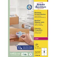 Avery Toimitusmerkinnät BlockOut-tekniikalla 6 merkintää/arkki