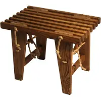 Hillerstorp , Ecobench 60 cm Tuhka öljytty ruskea