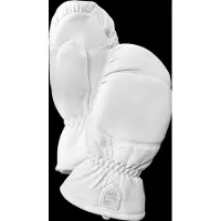 Hestra Leather Box Mitt Off White Retkeilykäsineet 4