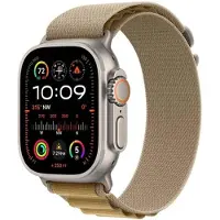 Apple Watch Ultra 2 GPS + Cellular 49mm - Titanium Case with Tan Alpine Loop - Large
