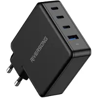 Riversong PowerKub 100W GaN Charger 3xUSB-C/1XUSB-A Output Black
