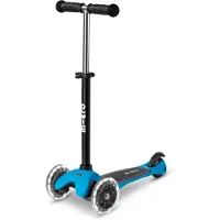 Micro Potkulauta Mini Deluxe Lite LED-valoilla, sininen