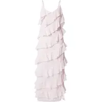 Vila Luna Strap Ankle Hihaton Midi-mekko
