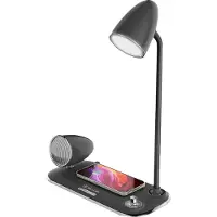 Tellur pöytävalaisin laturilla ja Bluetooth-kaiuttimella Nostalgia TLL151361, musta