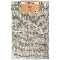 Restilo AmeliaHome Bati -kylpyhuoneen matto, beige - eri kokoja, AmeliaHome vannitoavaipade komplekt Bati, beež, 50 x 80 cm + 40 x 50 cm