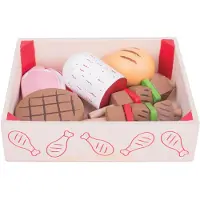Bigjigs Wooden Box with Meat Products 9 pcs.