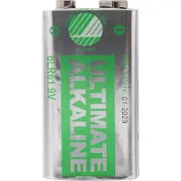 Deltaco Ultimate Alkaline 9V-Paristot, 10-pack (Bulk)