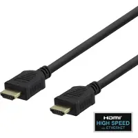 Deltaco – Nopea HDMI-kaapeli Ethernetillä, 7 m, musta (100016)