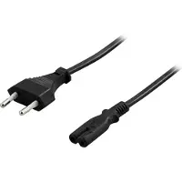 Deltaco – Laitekaapeli, ei maadoitettu, suora CEE 7/16 - suora IEC 60320 C7 10m (DEL-109AP)
