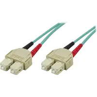 Deltaco – Kuitukaapeli, SC - SC, 50/125, OM3, duplex, multimode, 1m (SCSC-61)