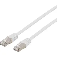 Deltaco – U/FTP Cat6a laitekaapeli, LSZH, 1m, valkoinen (STP-61VAU)