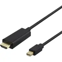 Deltaco – Mini DisplayPort / HDMI -kaapeli, 3 m, musta (110021)