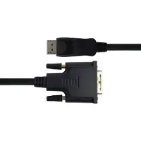 Deltaco – DisplayPort / DVI-D c-kaapeli, aktiivinen, 3 m, musta (110010)