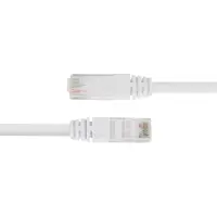 Deltaco – Verkkokaapeli, Cat6, U/UTP, 24 AWG, LSZH, 1 m, valkoinen (210007)