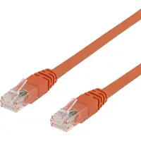 Deltaco TP-6 U/UTP Cat6 oranssi verkkokaapeli