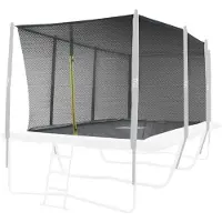 ISPORT Air Black 5,2x3 m trampoliiniin turvaverkko narukiinnityksellä (ilman tolppia)