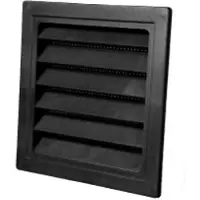 DUKA Ventilation Jalousie grille Type 63.3 150 x 150 mm black