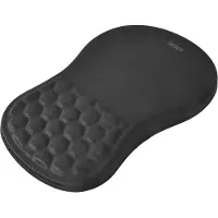 Deltaco Ergonominen hiirimatto rannetuella, musta