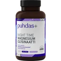 Puhdas+ Night time magnesium 120 kaps ravintolisä