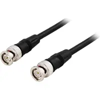 Deltaco – Koaksiaalilaitekaapeli, RG59, BNC ur - ur, 75Ohm, 0,5m, musta (DEL-240)
