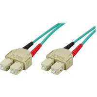 Deltaco – Kuitukaapeli, SC - SC, 50/125, OM3, duplex, multimode, 3m (SCSC-63)