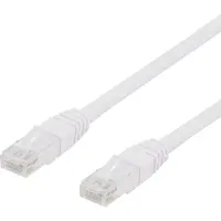 Deltaco Cat6 U/UTP RJ45 30m -verkkokaapeli, valkoinen