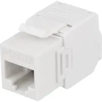 Deltaco Keystone-liitinmoduuli, UTP Cat6a, AWG 28, työkaluton asennus