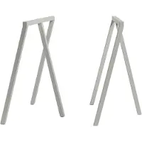 HAY Loop Stand pukkijalat, 2 kpl, harmaa