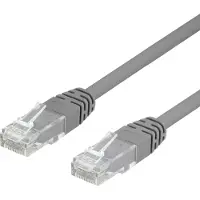 Deltaco – U/UTP Cat6 laitekaapeli, 5m, harmaa (TP-65)