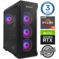 INTOP Tietokone Ryzen 5 5600X 16GB 250SSD M.2 NVME RTX5060 8GB no-OS
