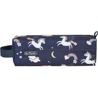 Herlitz Quattro Dreamy Unicorn, Pehmeä lyijykynäkotelo, Polyesteri, Monivärinen, Laivasto, Kuvio, Vetoketju, Nuoruus (50043613)