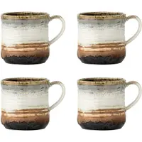 Bloomingville Deana muki 4-pack Ruskea