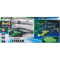 Revell Control Streak Glow in the Dark - RC LED Helicopter, Green/Black, 2 Channels, Infrared, Indoor Use (238299090)