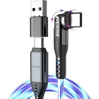 Statik Kaapeli PowerPivot Pro Hehkuva LED USB-C USB-C:hen 1m