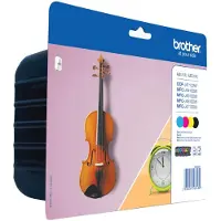 Brother LC127XLVALBP XL-mustekasettipakkaus, musta, syaani, magenta, keltainen, 4 kpl