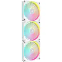 Corsair Microsystems iCUE LINK LX120 RGB 120mm - Starter kit, Triple Pack, PWM-laitetuuletin, valkoinen