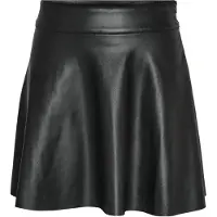 Noisy May Nmandy Pu Hw Flared Skirt Wvn Noos - Black - M