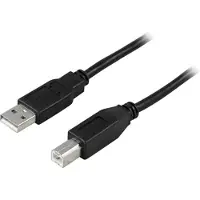 Deltaco USB-A - USB-B kaapeli