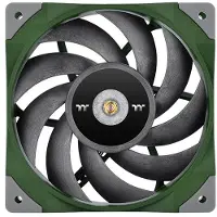 Thermaltake Toughfan 12 Racing Green High Static Pressure Radiator Fan, Tuuletin, 12 cm, 500 RPM, 2000 RPM, Vihreä (CL-F117-PL12RG-A)