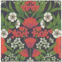 Ekelund - Julblommor Servetti 35x35 cm Punainen