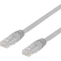 Deltaco – U/UTP Cat6 patch cable, LSZH, 4m, grey (TP-64)