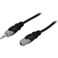 Deltaco 3.5 mm uros-naaras äänikaapeli