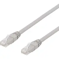 Deltaco – U/UTP Cat6a laitekaapeli, LSZH, 1m, harmaa (TP-61AU)