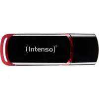 Intenso 16GB USB2.0, 16 GB, USB A-tyyppi, 2.0, 28 MB/s, Suojus, Musta, Punainen (3511470)