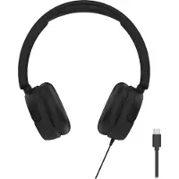 STREETZ HC110 kuulokkeet, taitettavat, äänenvoimakkuudensäätö, USB-C, musta
