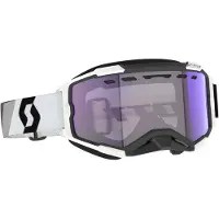 SCOTT Goggle Fury LS Snow Cross premium black/white / light sensitive blue chrom